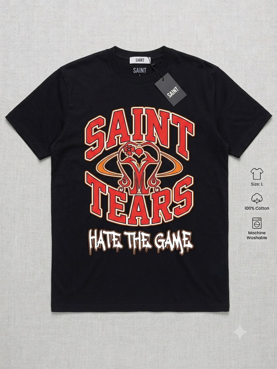 Black designer t shirts for men.