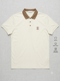 Designer white collared Tshirt for men