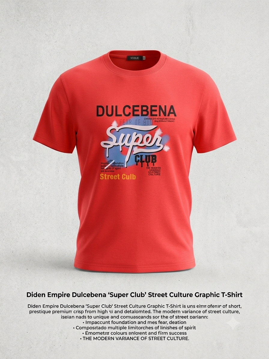 STAND OUT IN RED | DIDEN EMPIRE "SUPER CLUB" Graphic Tee Drop 🔥