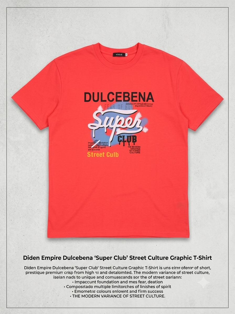 STAND OUT IN RED | DIDEN EMPIRE "SUPER CLUB" Graphic Tee Drop 🔥