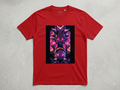 Cosmic Surge Graphic Tee – Bright Red Streetwear T-Shirt