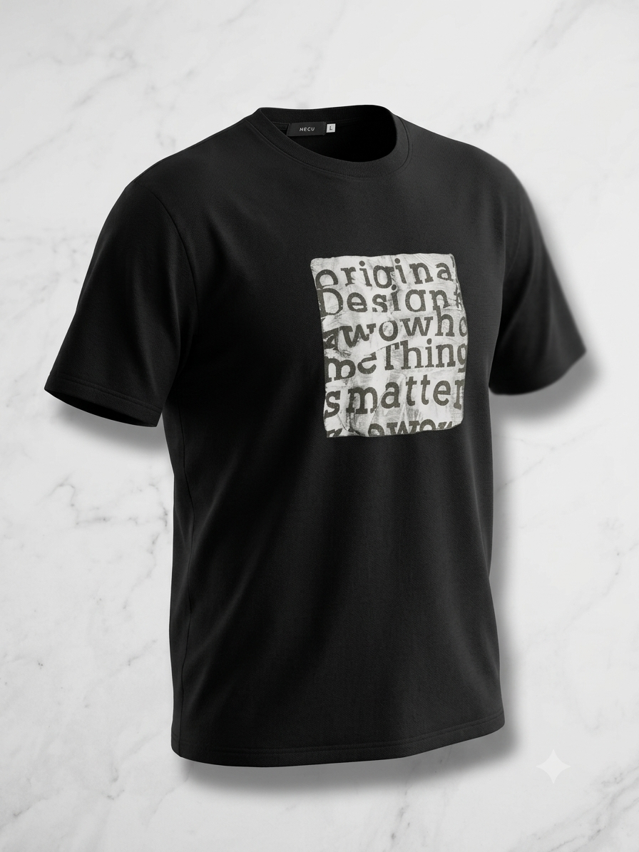 DIDEN EMPIRE "Original Design" Newspaper Typography Graphic Tee